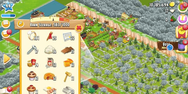 Gambar Product Level 40+ | Farm Coin 10 Million | Barn Storage 1000+ | Silo Storage 500+