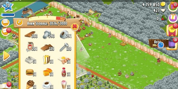 Gambar Product Farm Level 70 | Land 95% Open | Barn Storage 3000 | Silo Storage 1000 | Coins 3M+