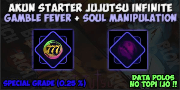 Gambar Product Akun Starter Soul Manipulation + Gamble Fever | Jujutsu Infinite