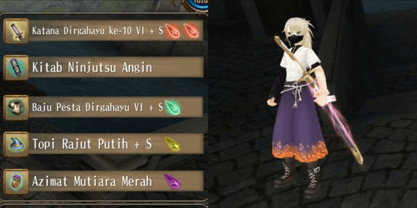 Gambar Product 1 SET OF KATANA EQUIPMENT