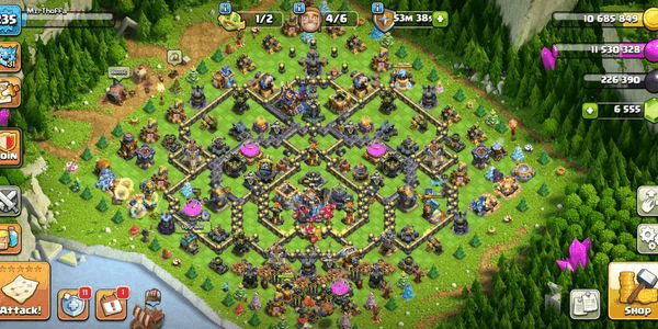 Gambar Product SCENERY WAR ARENA | MAX HEROS & DEFF | TH18 SEMI MAX | EXP 235 | Mz Thoffa | HERO 100 100 84 75 53 | GEMS 6555 | CN 500