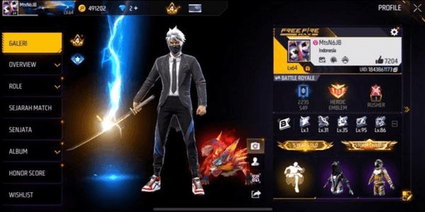 Gambar Product AKUN FF SG LUMUT FT GURUN & EVOUGUN MAX 3 ON AMAN ANTI HACK BACK BERGARANSI 1000 % MURAH BANGET