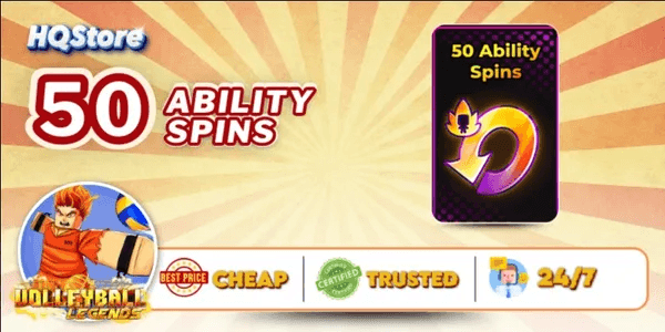 50 Ability Spins