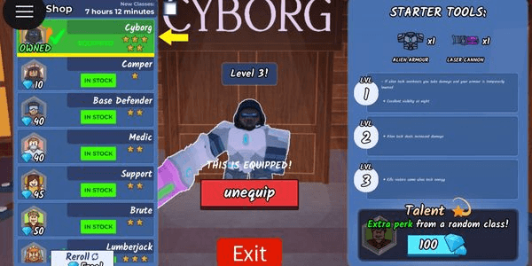 Gambar Product Akun Cyborg Level 3