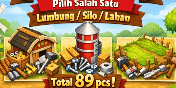 Lumbung/Silo/Land 89Pcs