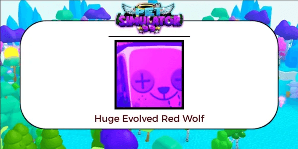 Huge Evolved Red Wolf