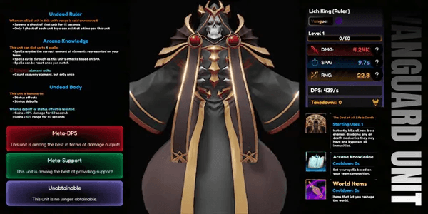 Ainz / Lich King (Ruler) | Vanguard Unit - Anime Vanguards