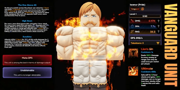 Escanor / Iscanur (Pride) | Vanguard Unit - Anime Vanguards