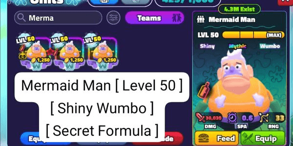 Gambar Product Mermaid Man (Shiny Wumbo)