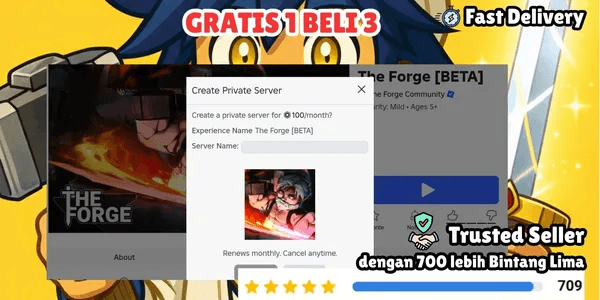 Private Server 1 Day (No Sharing) | The Forge RBL