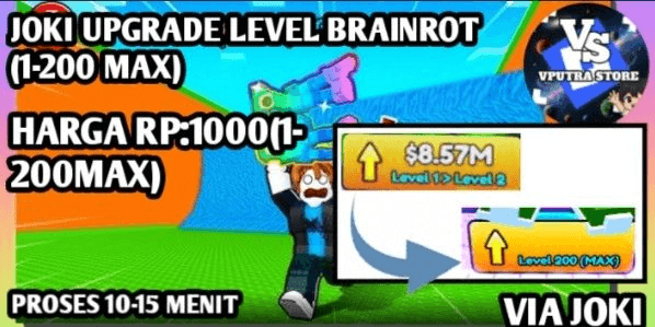 Gambar Product JOKI UPGRADE LEVEL BRAINROT 1-200 MAX