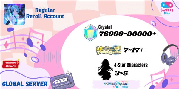 Gambar Product [GLOBAL] Hatsune Miku: Colorful Stage Regular Reroll Account