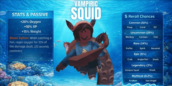 Gambar Product Akun Vampiric Squid | Legendary Rarity (2%) - Abyss
