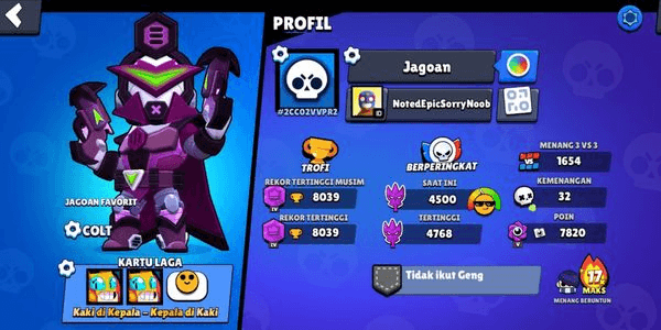 Gambar Product Brawl Stars High Trofi Spek Gahar