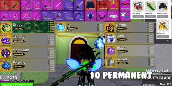 Gambar Product AKUN BLOX FRUIT PERM DRAGON+DLL