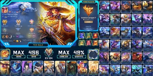 Gambar Product 456 SKINS | 2 LEGENDS | NARUTO | 2 ASPIRANT | 2 COLLECTOR | 2 KUNGFU | 3 KOF | 15 LIMITED | 10 ZODIAC | SPONGEBOB