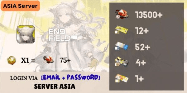 Gambar Product Akun Reroll Arknights Endfield - 1