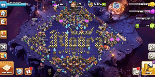 2 + 1 RUINED WAR SCENERY | TH17 SEMI MAX | EXP 166 | Moura de Foc | HERO 61 88 41 48 37 | GEMS 26 | CN 1500