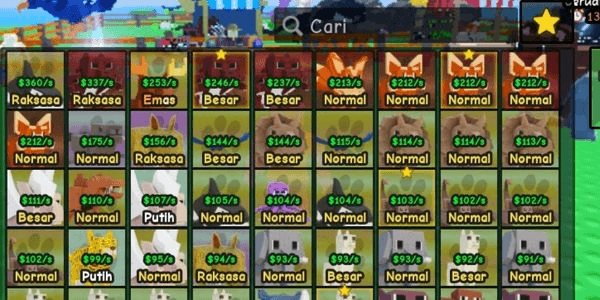Gambar Product PACKAGE/PAKETAN PET LEGENDARY OR MYTHICAL MUTATION OK IF LUCKY GIANT DPET?