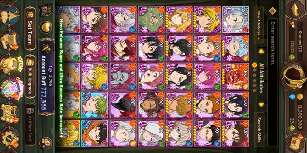 Cheap Seven Deadly Sins Account Part. 13