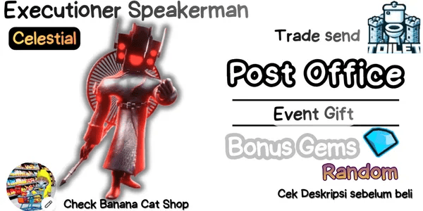 Executioner Speakerman | Bonus Gems | Banana Cat Shop