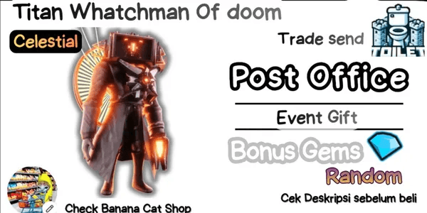 Titan Whatchman Of Doom | Bonus Gems | Banana Cat Shop
