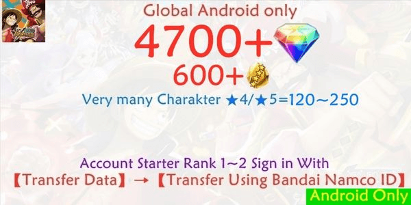 Gambar Product OPBR ONE PIECE Bounty Rush-2 account