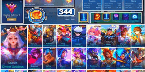 #3548 | 344 Skins | Legend Lunox | Collector Kufra Natalia | Neobeast Ling | JJK Gojo | Sanrio | KoF