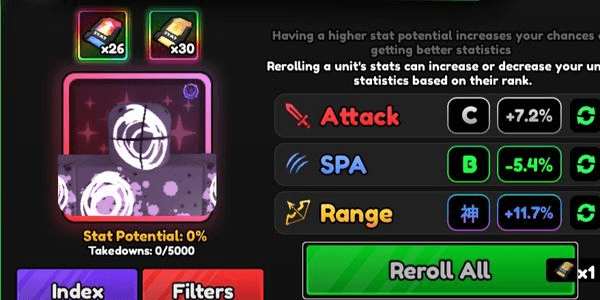 Gambar Product Godly Range Stat