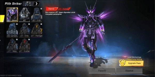 Gambar Product Akun Blood Strike Polosan Skin Eternal Jet