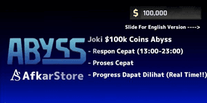 Joki 100K Coins Abyss Roblox – Fast Safe & Trusted Farming