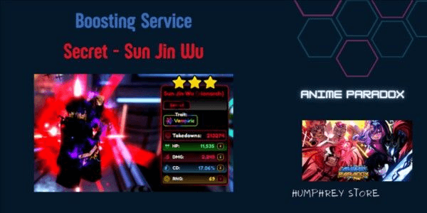 Gambar Product Get Sun Jin Wu - Anime Paradox