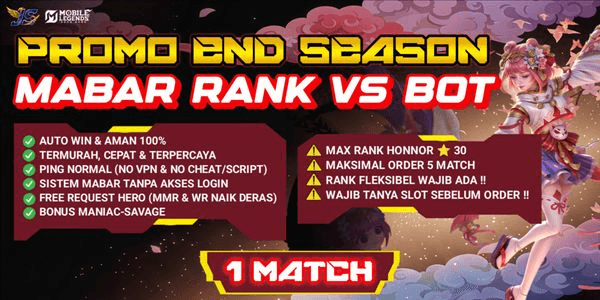 Gambar Product MABAR RANK VS BOT (AUTO WIN)