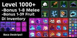 Account Level 1000 + Bonus Fruit In Inventory + Bonus Melee