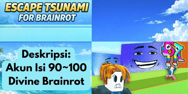 Gambar Product Akun Divine Brainrots - Escape Tsunami For Brainrots