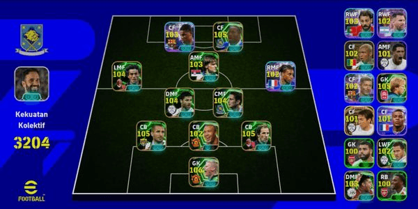 Gambar Product Akun eFootball EPIC 3100+ Strength - Murah & Bergaransi