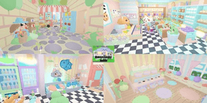 Adopt me cute supermarket grinding house