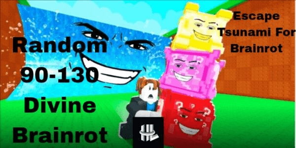 Gambar Product Akun Escape Tsunami For Brainrot Content 90+ Divine Brainrot