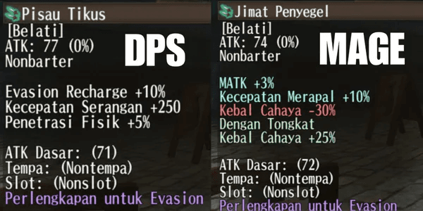 SUB WEAPON DAGGERS/DAGGERS