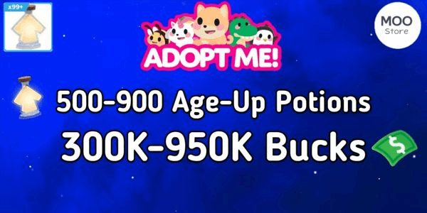 Gambar Product Adopt Me Account Bonus Many Potions + Many Bucks