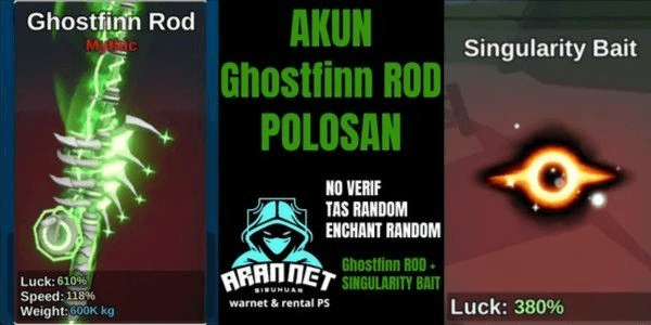 Gambar Product AKUN GHOSTFINN ROD POLOSAN