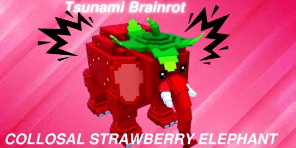 Gambar Product COLLOSAL STRAWBERRY ELEPHANT| RANDOM LEVEL + MUTATION