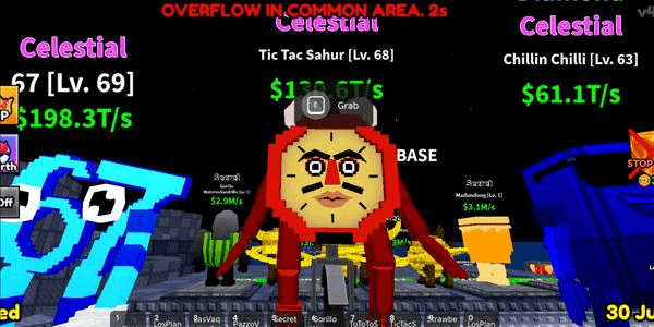 Gambar Product Survive Lava Brainrot: Celestial Tic Tac Sahur Per 10 Level