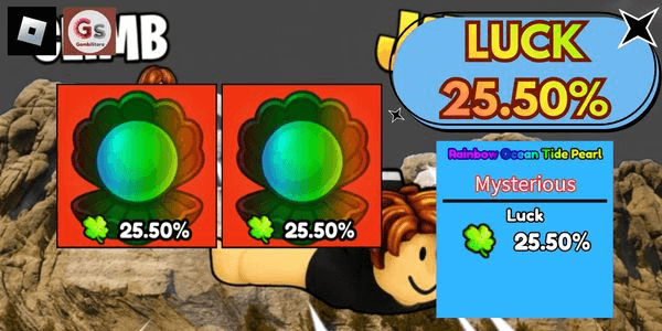 Gambar Product RAINBOW OCEAN TIDE PEARL Luck 25.50% - Climb and Jump Tower