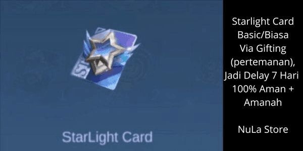 Gambar Product Starlight Card SL Basic Via Gifting 7 Hari/Days (Delayed)