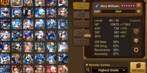 Asia 5LD Lora, Light Geralt, Douman, Kiara and Ian + 101 NB5, 249 6 Star Monster