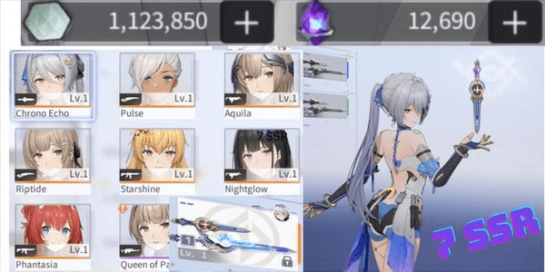 Gambar Product ASIA | Limited SSR + Signature Weapon   + Diamonds Pack ( SnowBreak )