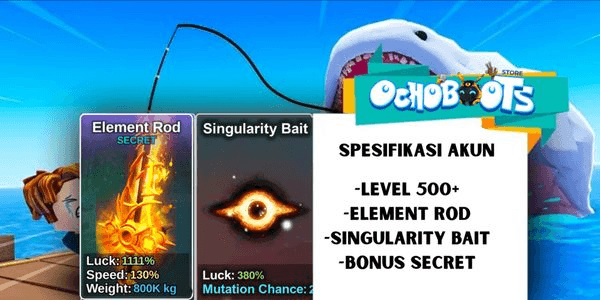 Gambar Product Akun Element Rod + Singularity Bait