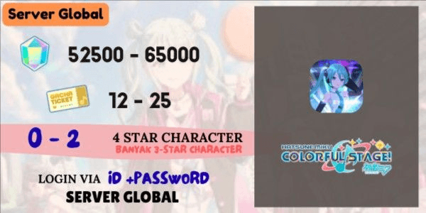 Gambar Product Akun Reroll SIAP GACHA Starter [Global] - 2