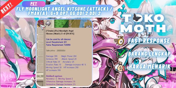 Gambar Product Fly moonlight Angel kitsune (Attack) / FMAK(A) .G+9 OPT GG ODI 2 DDI 2